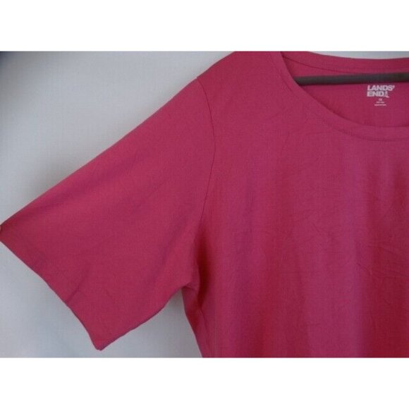 Lands' End Womens Shirt Size 1X Pink Short Sleeve & Sleeveless Tank Top Lot of 2 - Picture 10 of 14